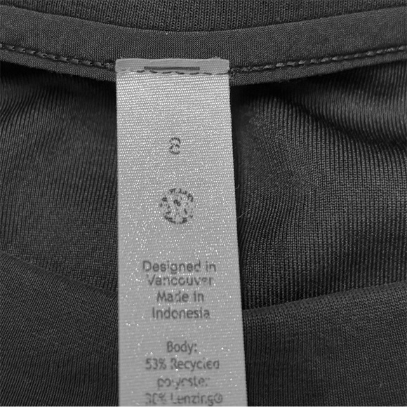 Lululemon Athletica Black Softstreme Perfectly Oversized Cropped Crew - Size 8 - Picture 5 of 10